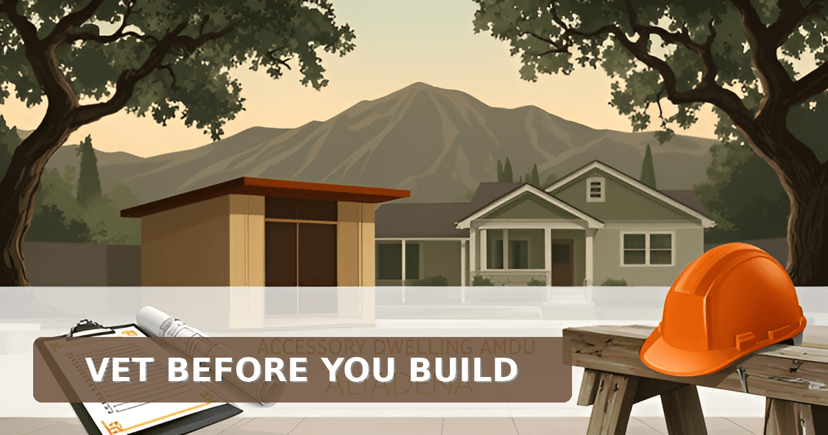 ADU Builders Near Me: How to Vet Altadena-Area Contractors
