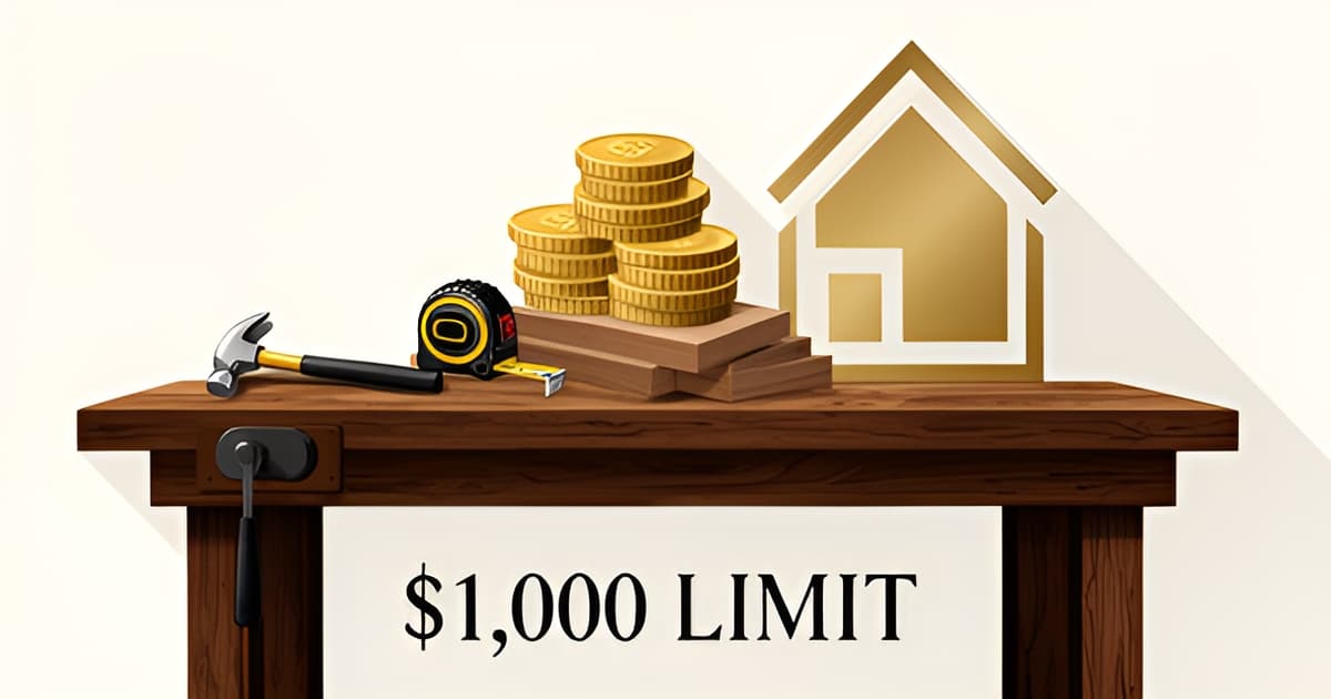 California Handyman Exemption: The Official Dollar Limit Explained