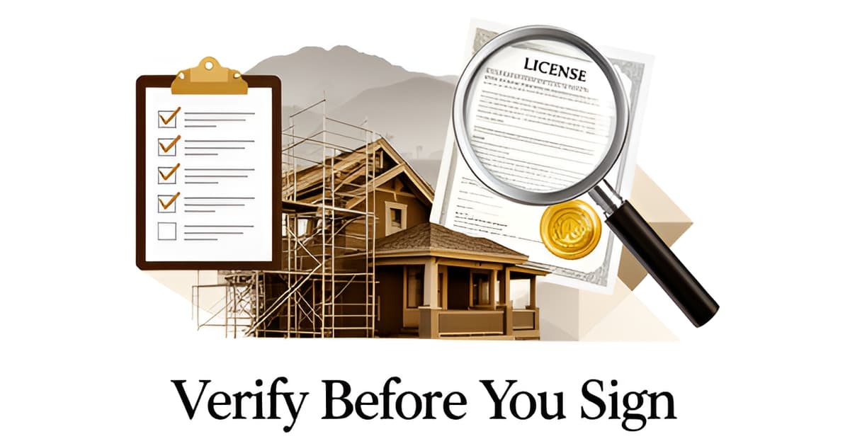 Check a Contractor's License in California Before Signing Anything