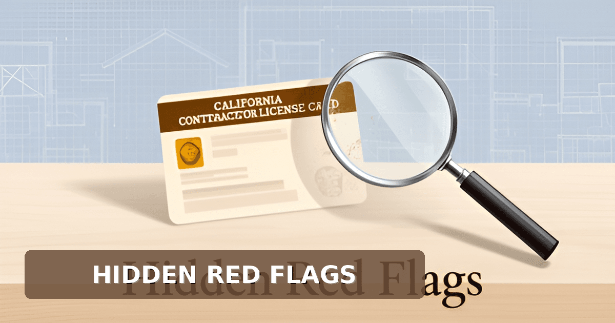 Contractor License Verification: Red Flags in a CSLB Record