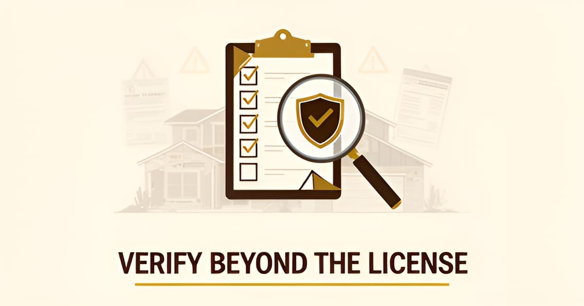 Contractor Verification System: Beyond the License Number