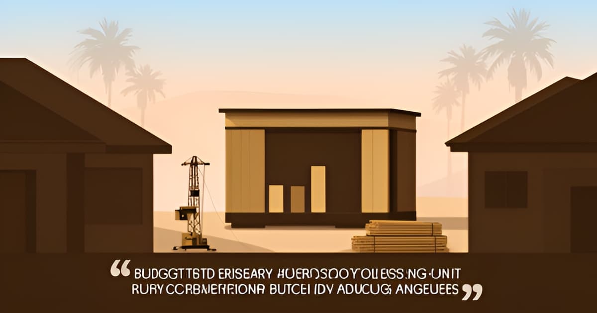 Cost to Build an ADU in Los Angeles in 2026