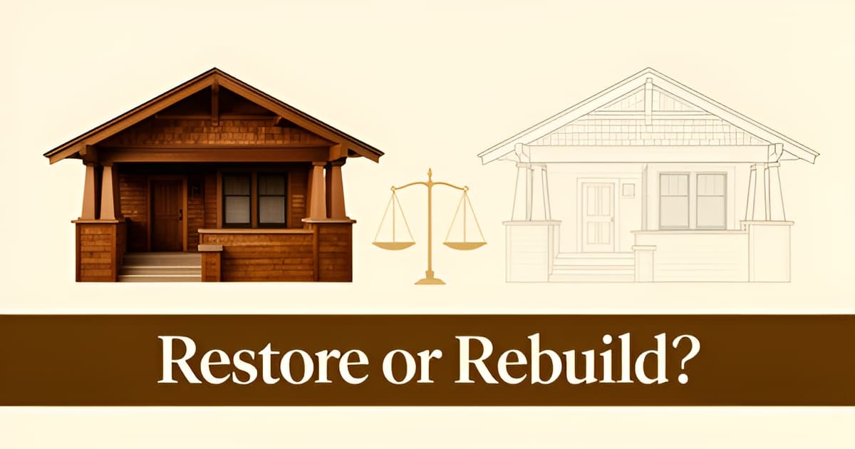 Craftsman Style Home Builders: Restoration vs. Replication Costs