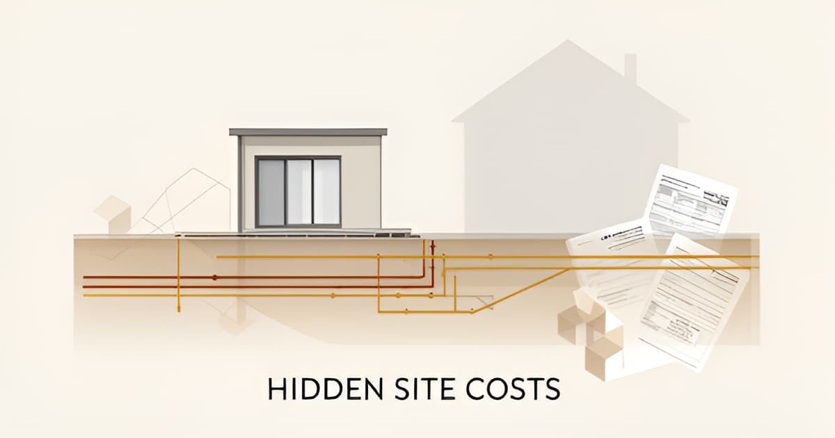 Detached ADU Cost in California: Site Work and Utility Line Items