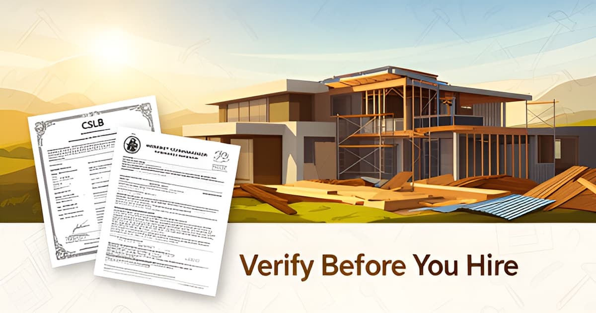 How to Verify a Contractor Is Licensed and Insured in California