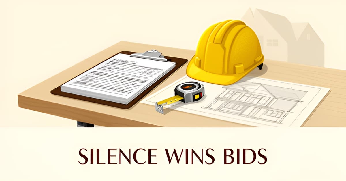 What Not to Say to a General Contractor During Bidding