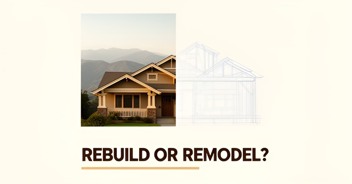 Whole House Remodel vs. Rebuild After Fire: Altadena Cost Comparison